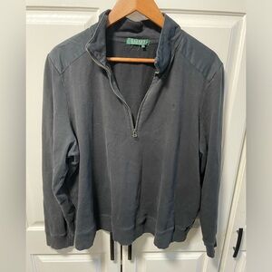 Lauren Ralph Lauren Black 1/4 Zip Pullover Sweater in size 2X